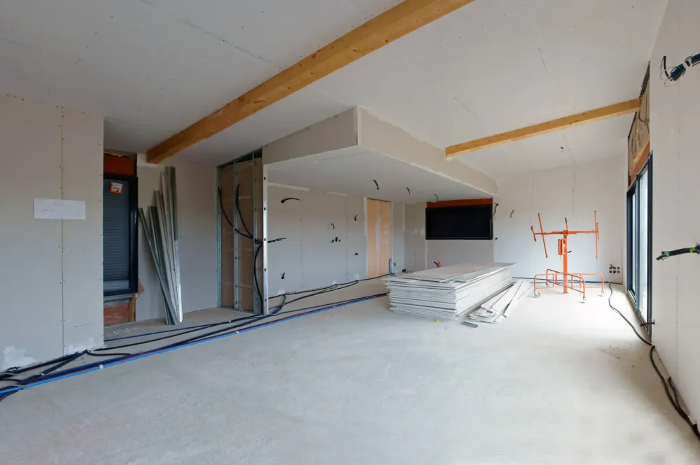 Pose de placo près de Malestroit